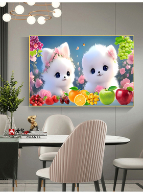 单幅餐厅装饰画水果壁画简约现代