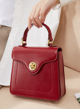 小c&ak新娘包婚包红色高级质感手提女包2025新款小众婚礼包斜挎包