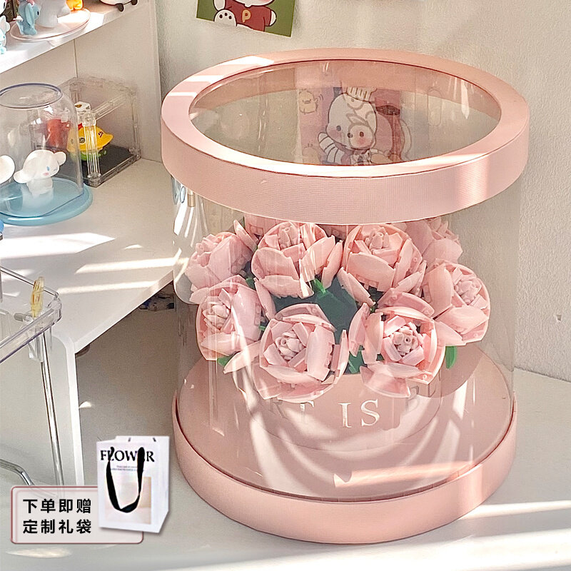 永生花积木玫瑰花束礼盒仿真花七夕情人节礼物送男女朋友浪漫摆件怎么样,好用不?