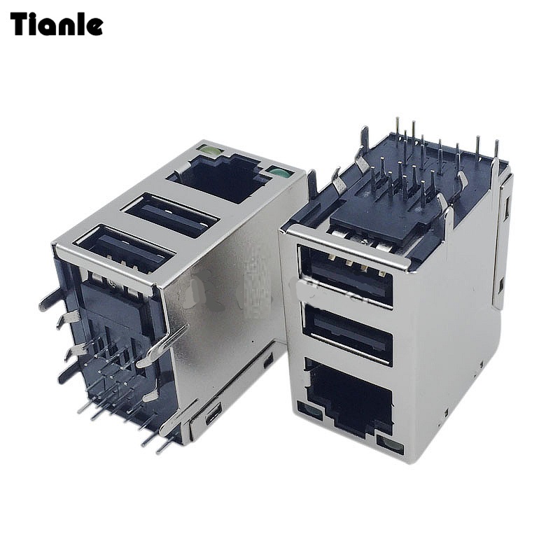 8针台式机主板常用双层USB