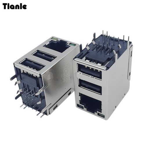 8针台式机主板常用双层USB