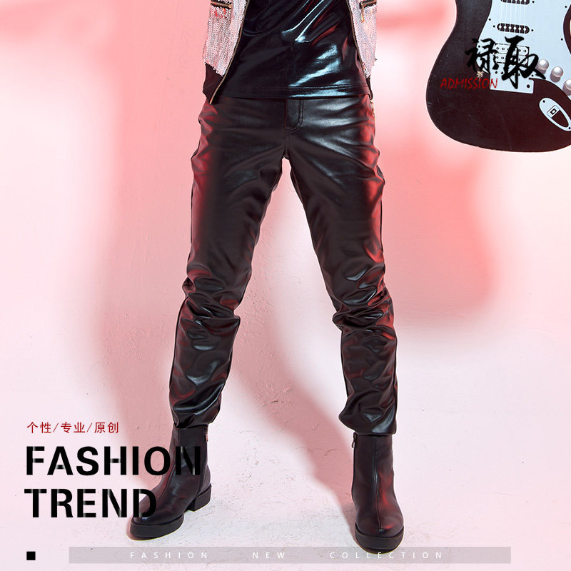 Pantalon cuir homme serré pour jeunesse - Ref 1483359 Image 4