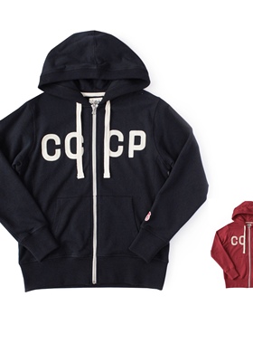 十贰码Leredita 500G全棉重磅强捻 复古运动连帽开衫卫衣苏联Cccp