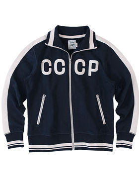 十贰码Leredita500G全棉重磅强捻复古针织开衫苏联Cccp绝杀慕尼黑