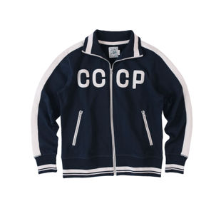 十贰码 苏联Cccp绝杀慕尼黑 Leredita500G全棉重磅强捻复古针织开衫