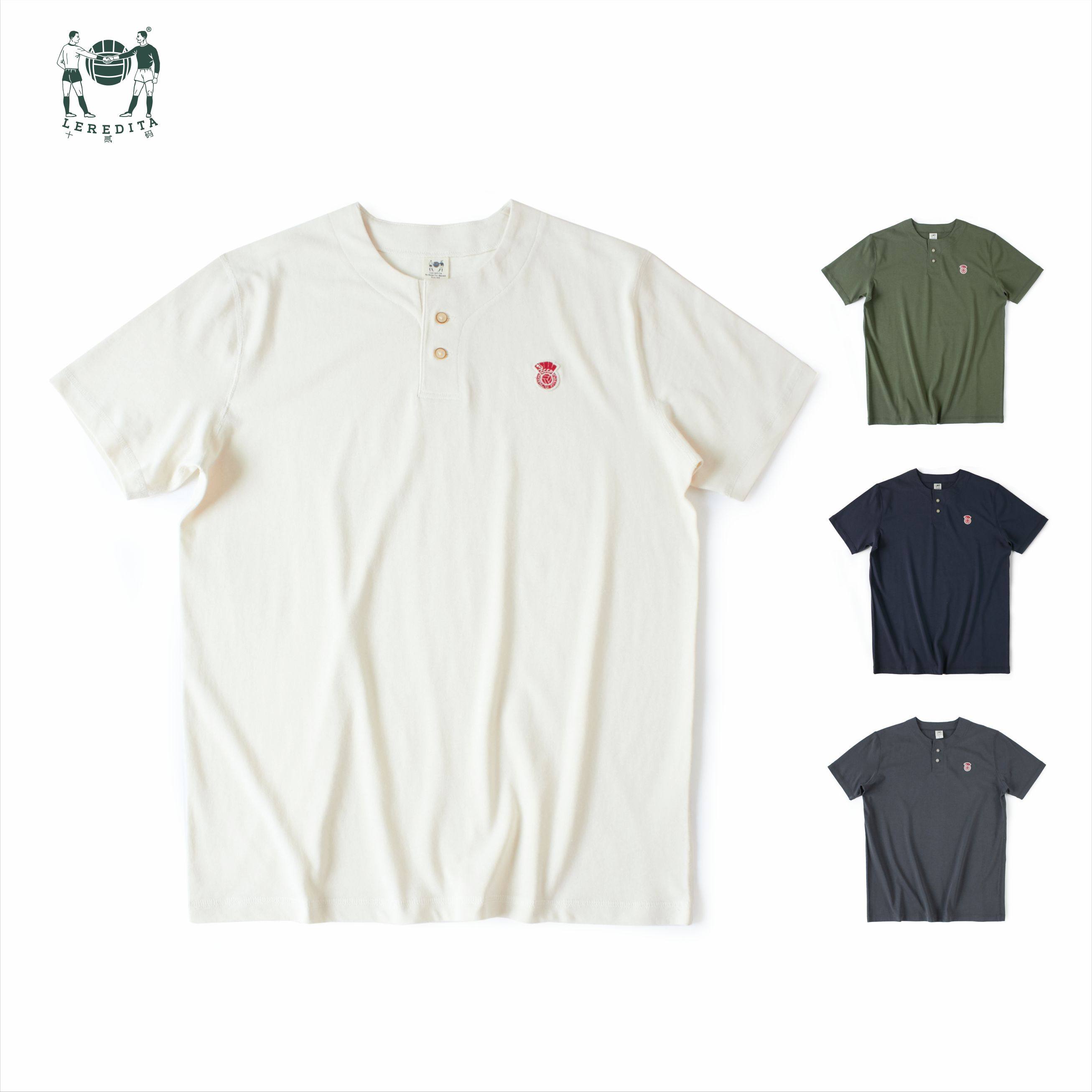 十贰码Leredita美式复古半门筒设计190克夏季薄款面料针织短袖T恤,男装,T恤,淘宝优惠券,粉丝福利购,淘宝优惠卷