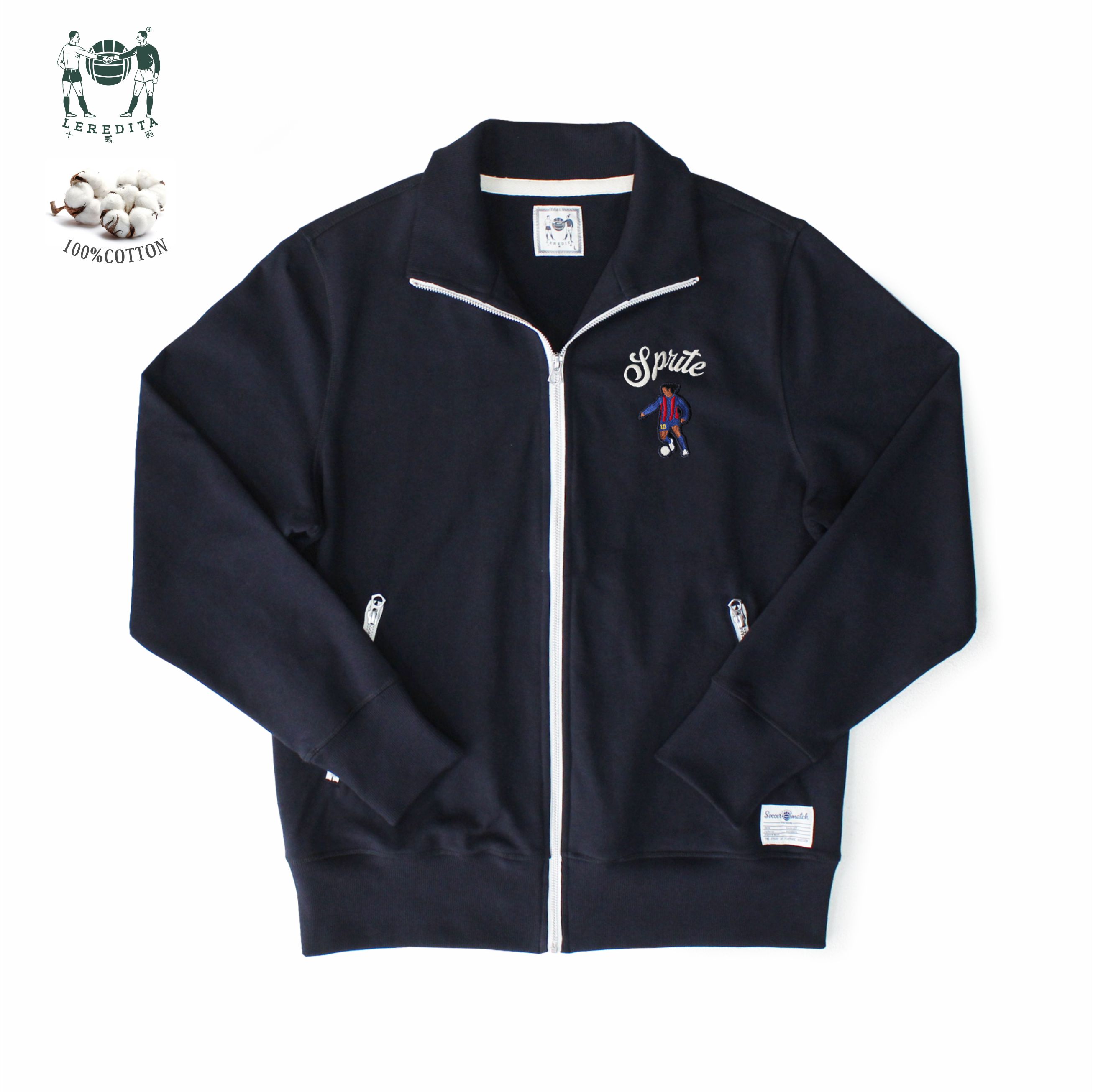 小罗巴萨纯棉重磅复古针织卫衣