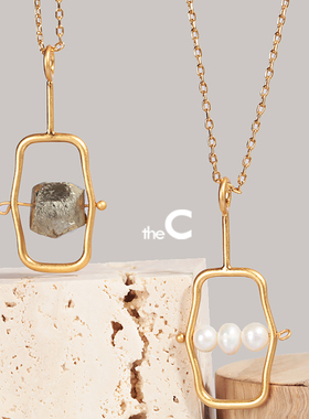 【theC】丑萌系列丑脸创意毛衣佩戴的女生时尚项链