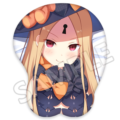 Fatefgo阿比盖尔周边二次元动漫硅胶立体护手腕3d鼠标垫胸