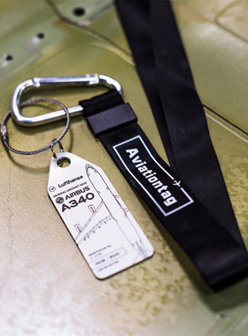 AviationTag Planetags挂绳展示架金属扣环软壳硅胶保护套钥匙扣