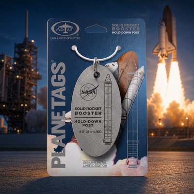 PLANETAGS火箭助推器SRB蒙皮NASA航天飞机发射台钥匙扣行李牌文创