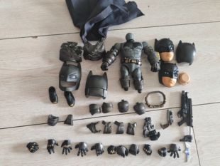 满百包邮缺只装甲鞋和支架q版可动6寸金属重甲蝙蝠侠概率发光处理