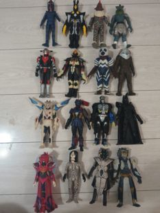 万代正版老货散货奥特曼怪兽软胶假面骑士怪人软胶17cm 日版铭文