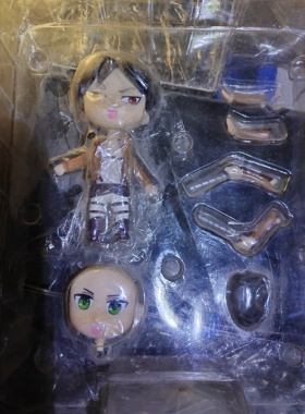 满百包邮国产高仿进击的巨人Q版手办粘土人