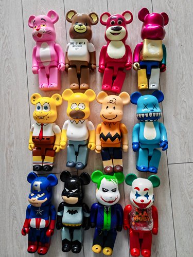 满百包邮库存老货没有包装磨损处理bearbrick同款暴力熊28cm公仔