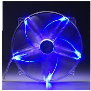 0.3A 適用22030尺寸22Cm大風(fēng)量靜音藍(lán)燈機(jī)箱風(fēng)扇12V 系統(tǒng)散熱抽風(fēng)