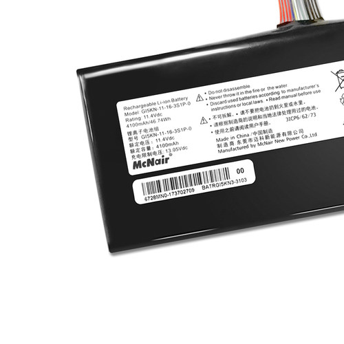 适用MACHENIKE机械师T90-TC6 F117-F6K T90-T T1C笔记本电池GI5CN