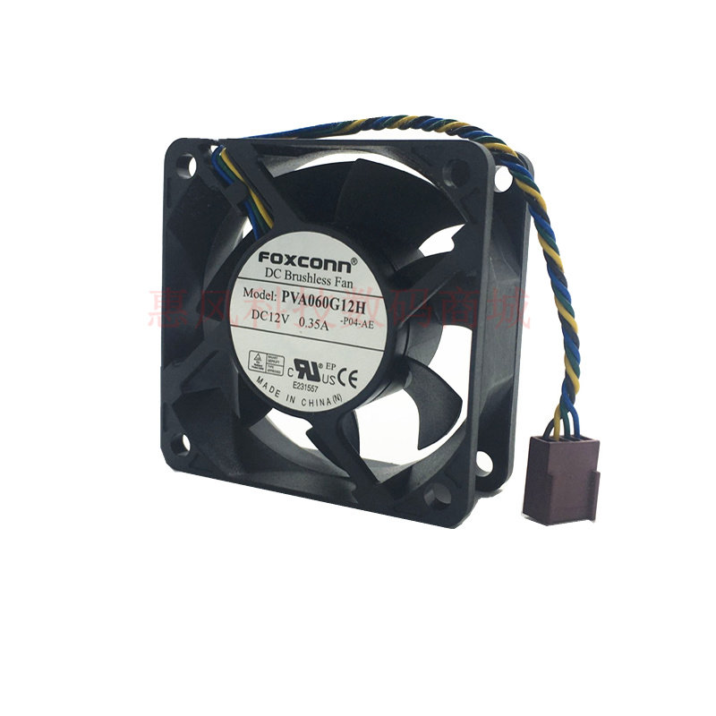 适用浪潮CE3000F机箱风扇富士康6025 PVA060G12H DC12V 0.35A四线