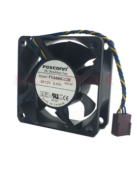 适用浪潮CE3000F机箱风扇富士康6025 PVA060G12H DC12V 0.35A四线