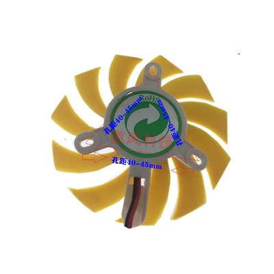 适用七彩虹逸彩9600GT-GD3 CF黄金版GT240 N10 显卡风扇9800GT