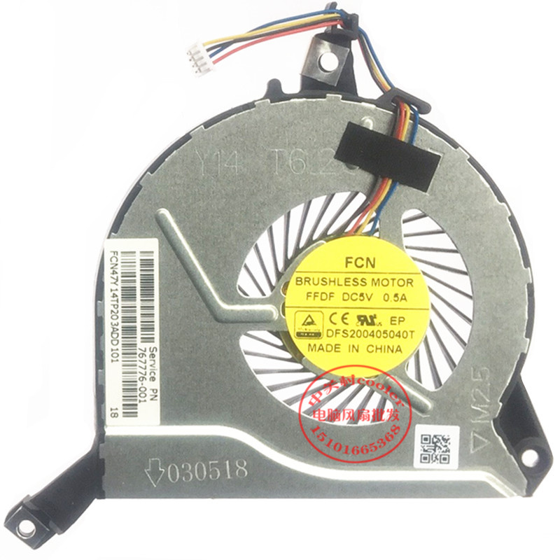 适用惠普15-p010au 15-p227tx 14-v049TX TPN-Q140风扇767776-001