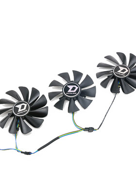 适用迪兰恒进RX 5600XT 5700XT 5700 X战神 X战魔  静音 显卡风扇