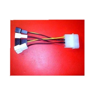 适用台式机电脑显卡cpu风扇电源头大4P一分4 转接头12v 5v
