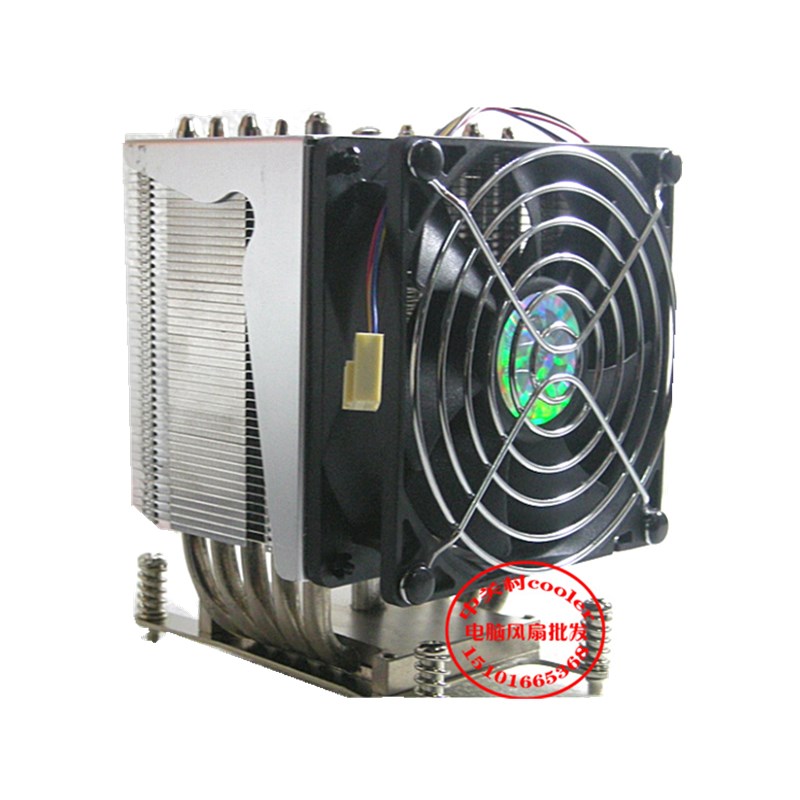 适用技嘉GA-6PXSVT 万兆服务器主板 网咖散热器风扇长方底座5热管