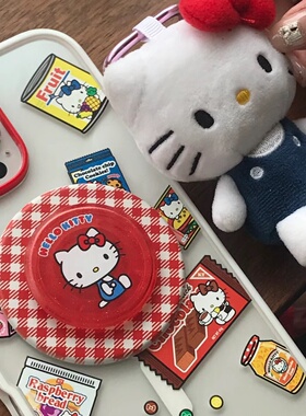 【HelloKitty联名-泡泡骚高版-强磁吸手机壳】经典坐坐透明轻薄适用于iphone17promax苹果16Pro磁吸支架15PM