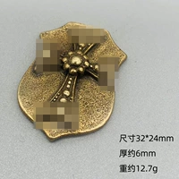 Латунная нашивка, 32, 24mm