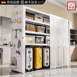 德国家用货架置物架杂物间商用超市钢制收纳架多层落地加厚储物架