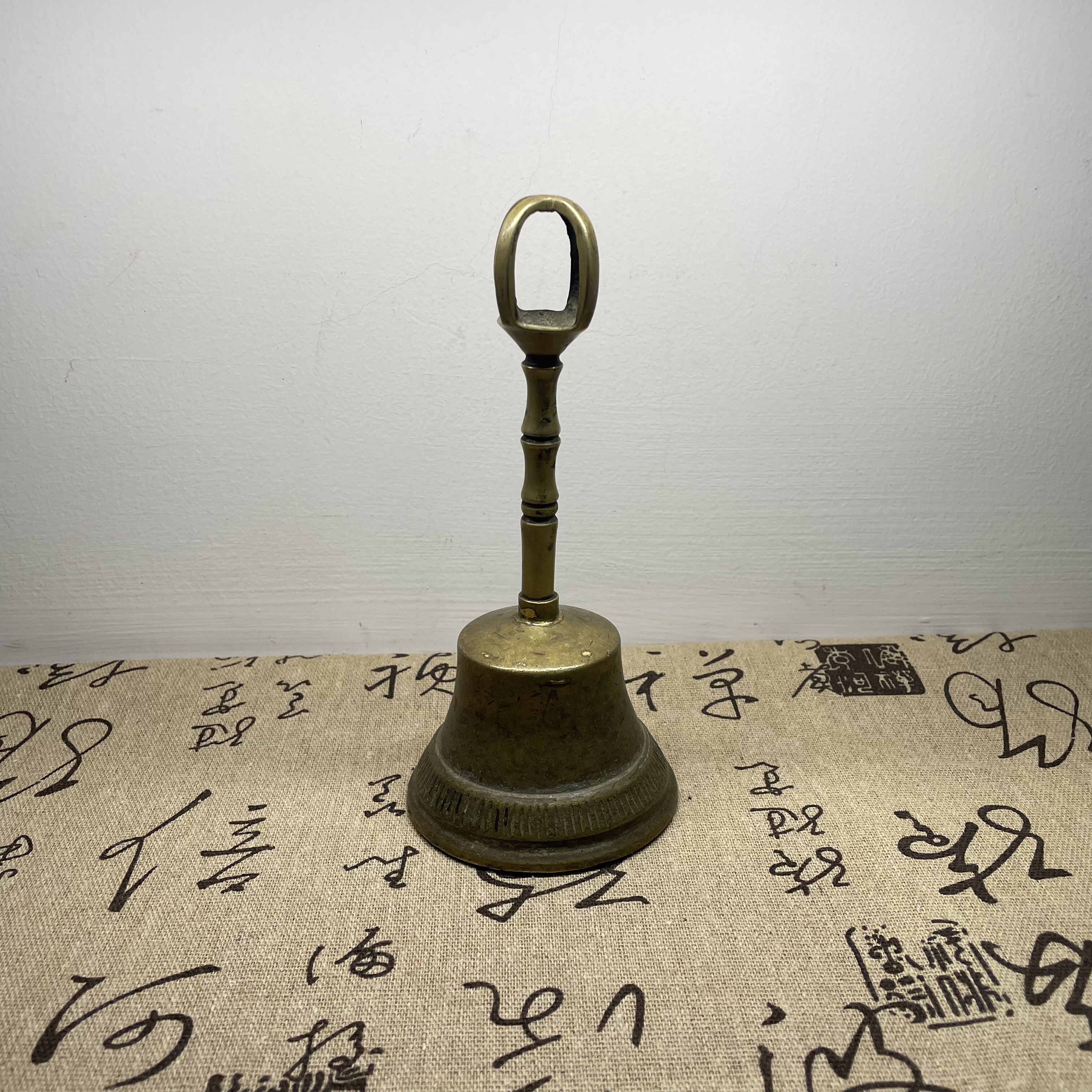 真品老包浆清代民国铜三叉铃铜铃铛手摇铃藏传金刚铃铜器保真保老