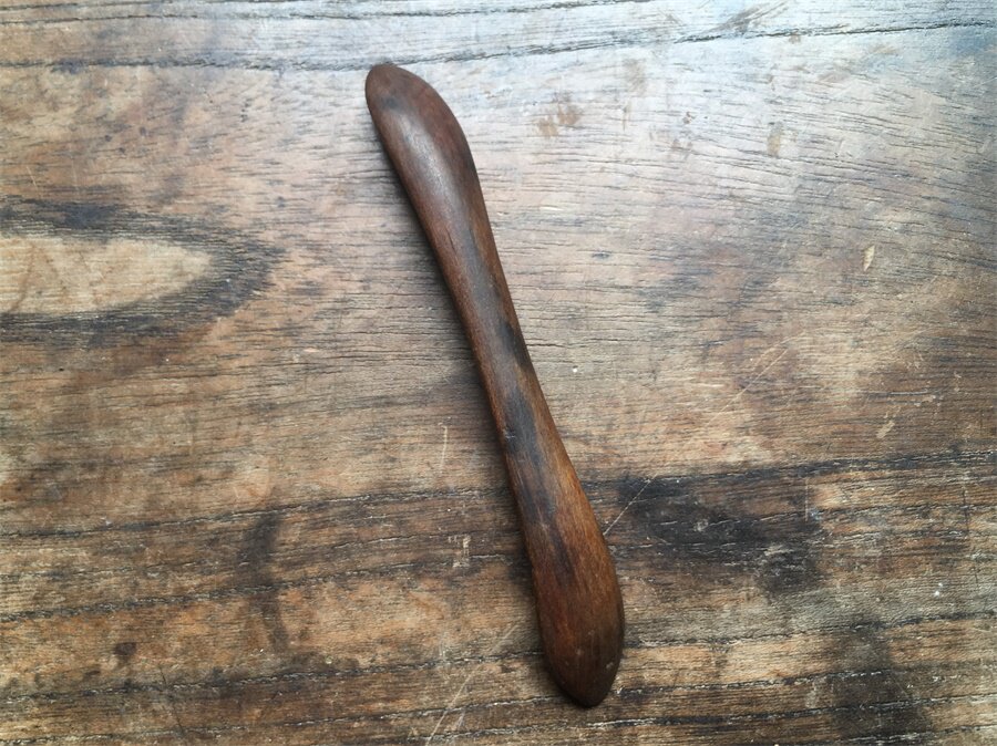 温润老包浆清代苏作楠木双尖发簪少见老首饰做工好古玩杂项保真老
