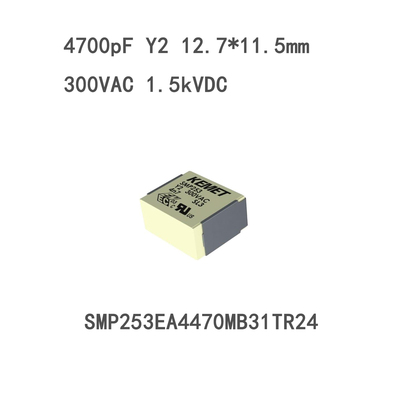 4700pF Y2安规电容4.7nF KEMET SMP253EA4470MB31TR24
