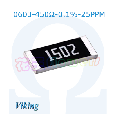 450Ω精度0.1%温漂25PPM/℃精密电阻0603 AR03BTCX4500N Viking