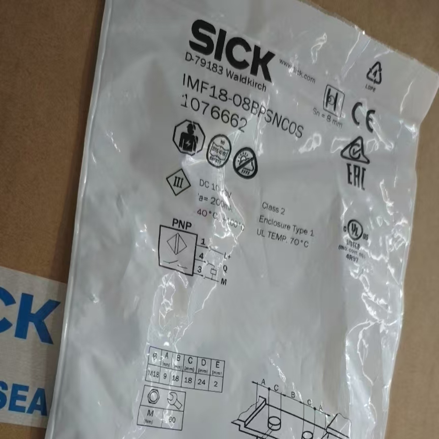 IMF18-08BPSNC0S西克电感传感器