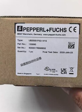 UB2000-F42-I-V15倍加福(PEPPERL+FUCHS)超声波传感器 货号133990