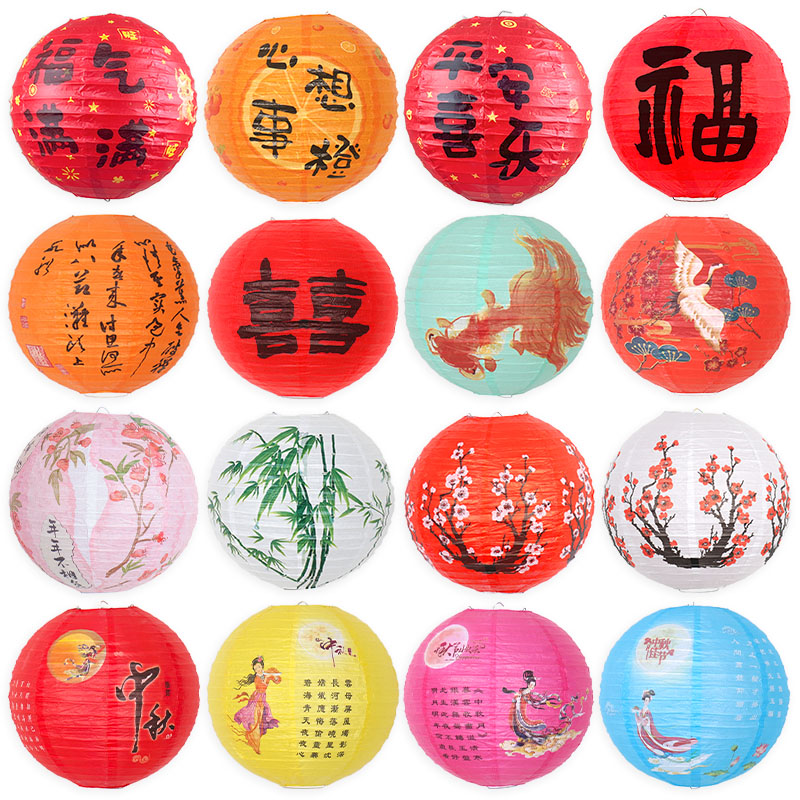 可自由串连-节日装饰国风灯笼图片