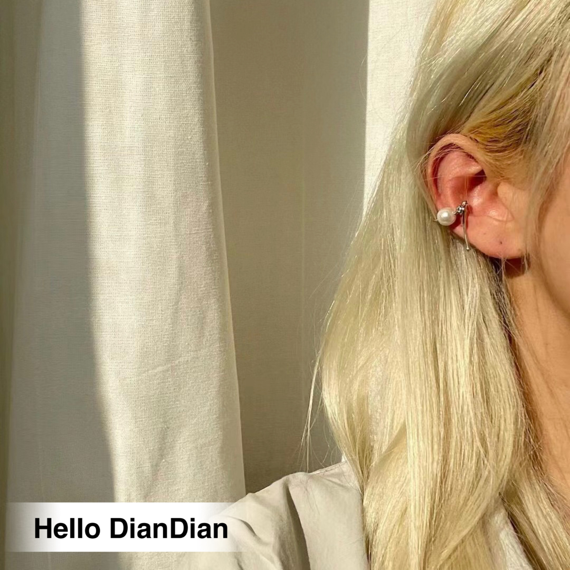 小巧精致ins百搭气质银色耳夹