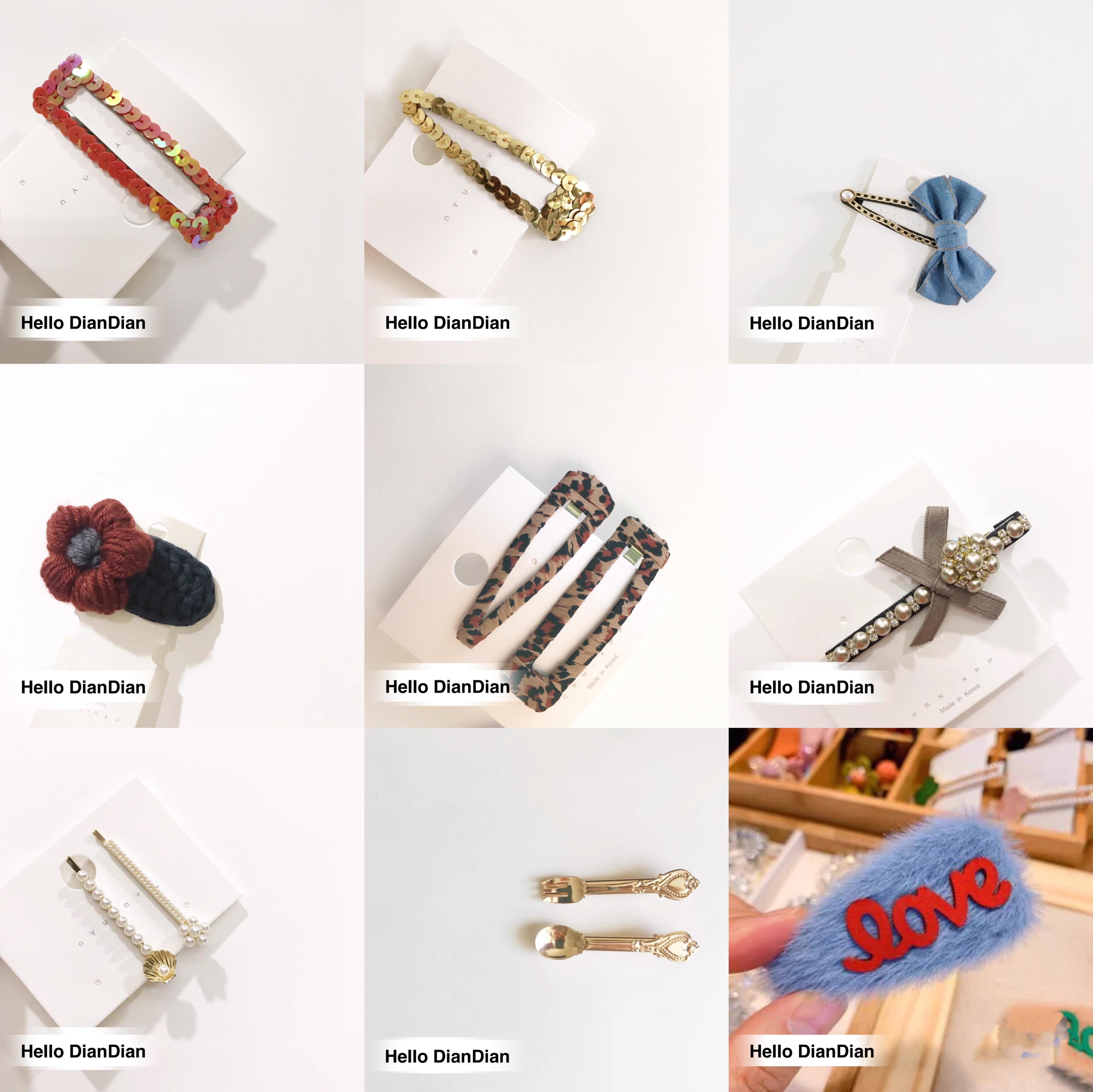 韩国东大门饰品发夹组合