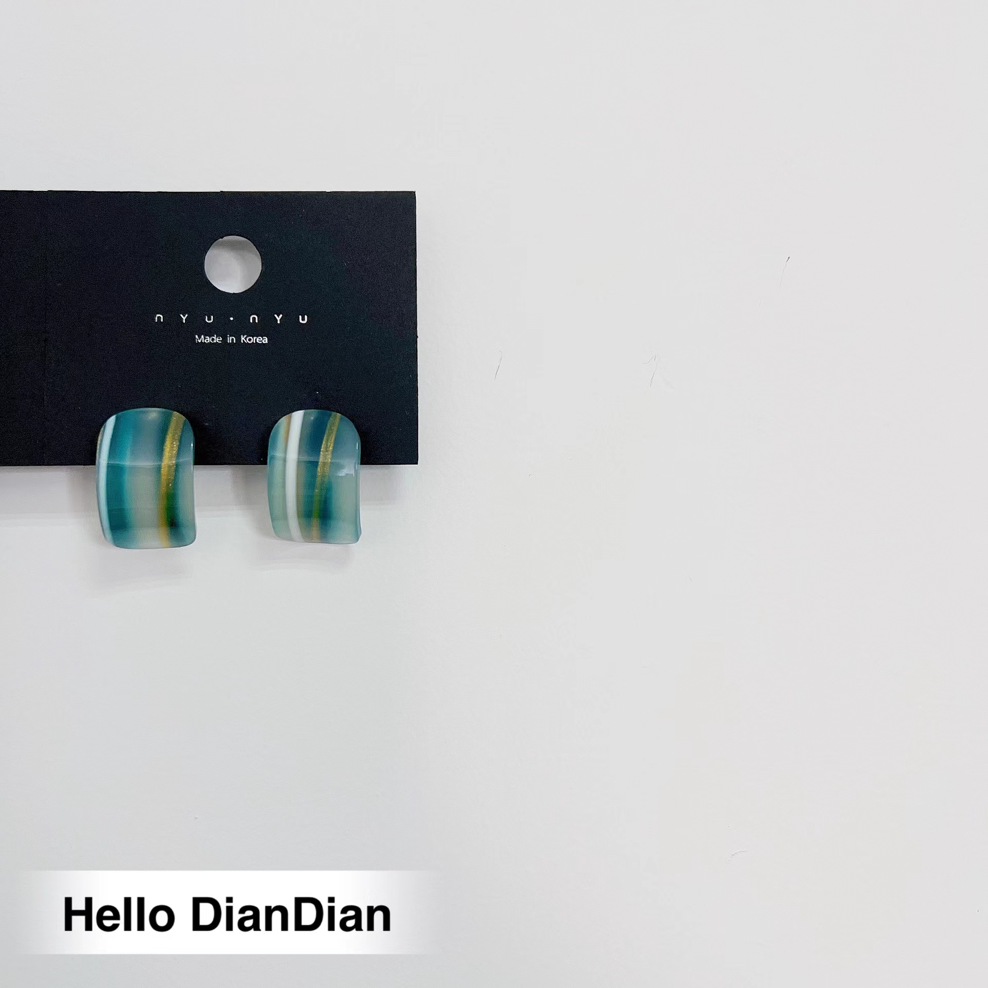 海边渡假百搭气质弧形纹理耳环