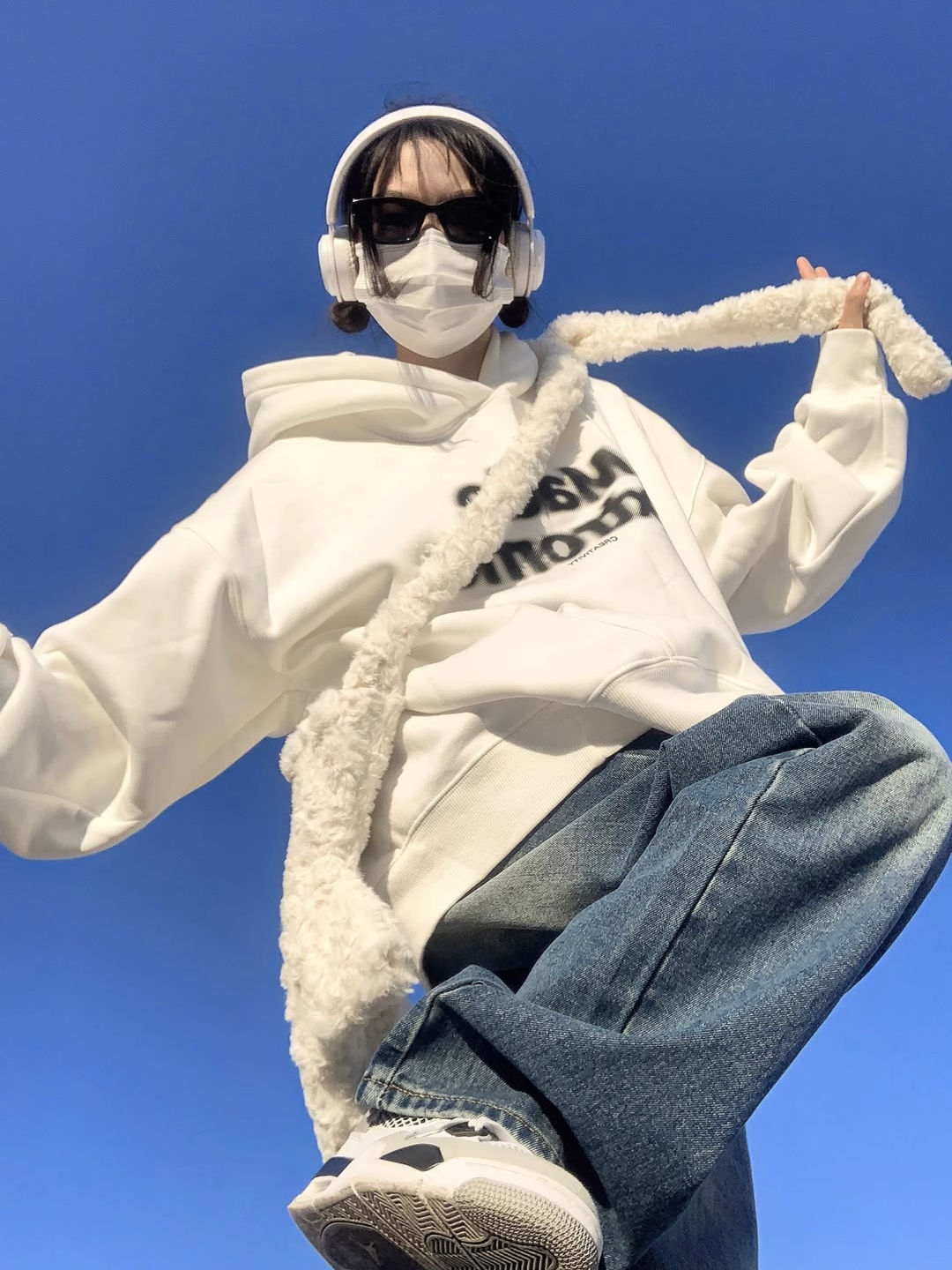 卡通复古连帽卫衣早秋薄款小众帽衫外套百搭连帽卫衣女宽松设计感_草木山川_女装/女士精品-第2张图片-提都小院