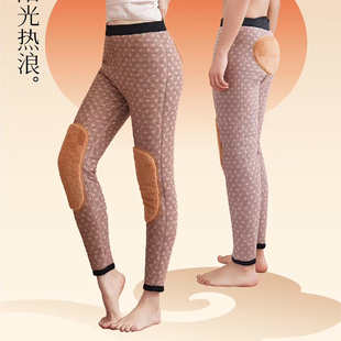 斯丽芬58470加厚绵羊毛保暖裤护腰护膝打底过冬棉裤男女款68471