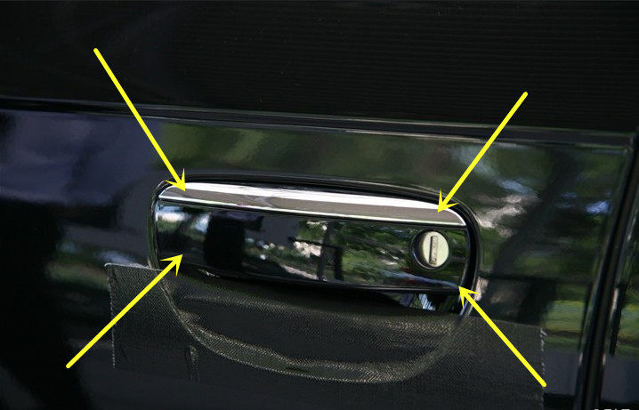 06-11 AUDI C6A6L 도어 핸들 커버에 적합 외부 핸들 커버 핸들 커버 외부 버클 핸드 커버