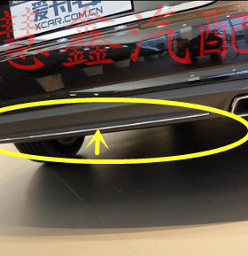适用于16-18款奥迪A6LC7PA后杠亮条 后导流板装饰条 后亮条