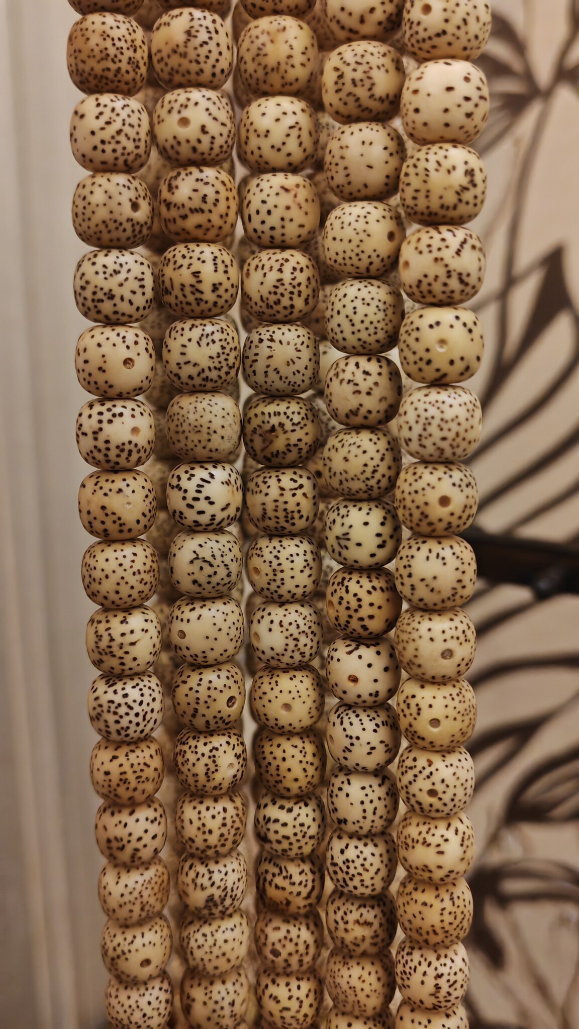 一图一物 海南料天然原生态陈籽海南鸡油黄星月菩提9-10桶珠108颗