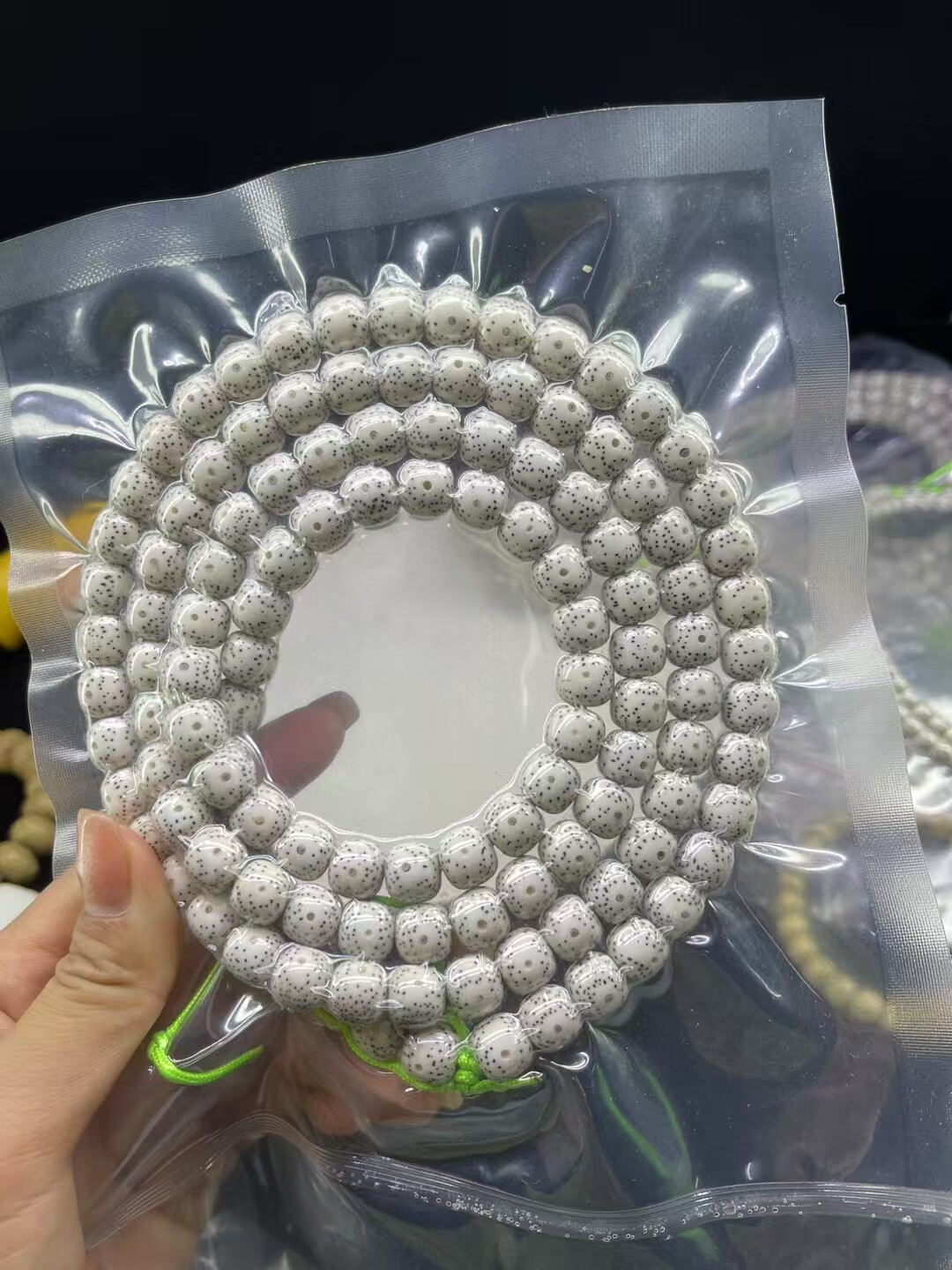 品相如图 海南星月菩提108留白正月手串文玩顺白佛珠高密男女手链