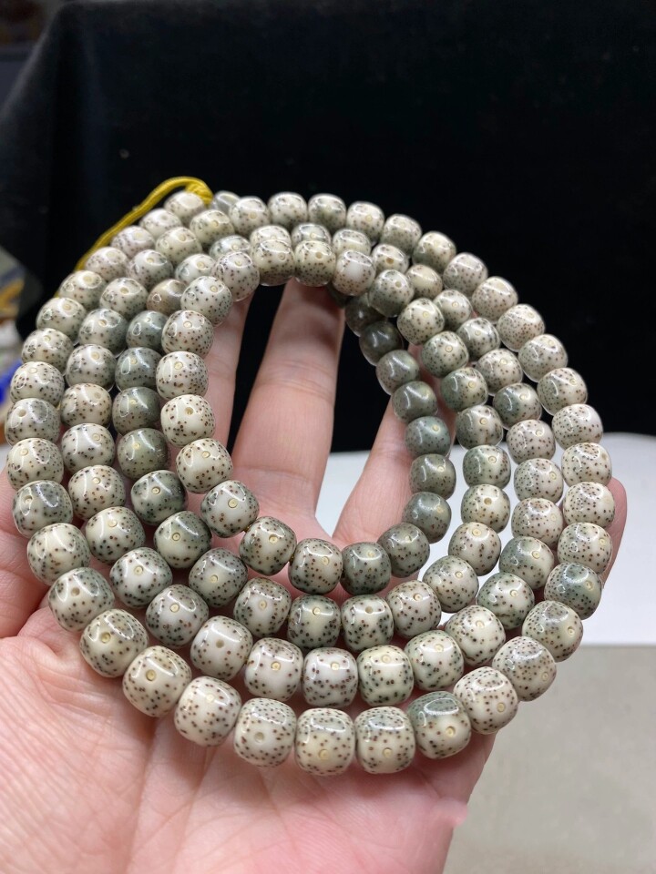 一物一图 海南料星月菩提7-8 8-9 9-10 10-11mm桶珠108颗佛珠手链