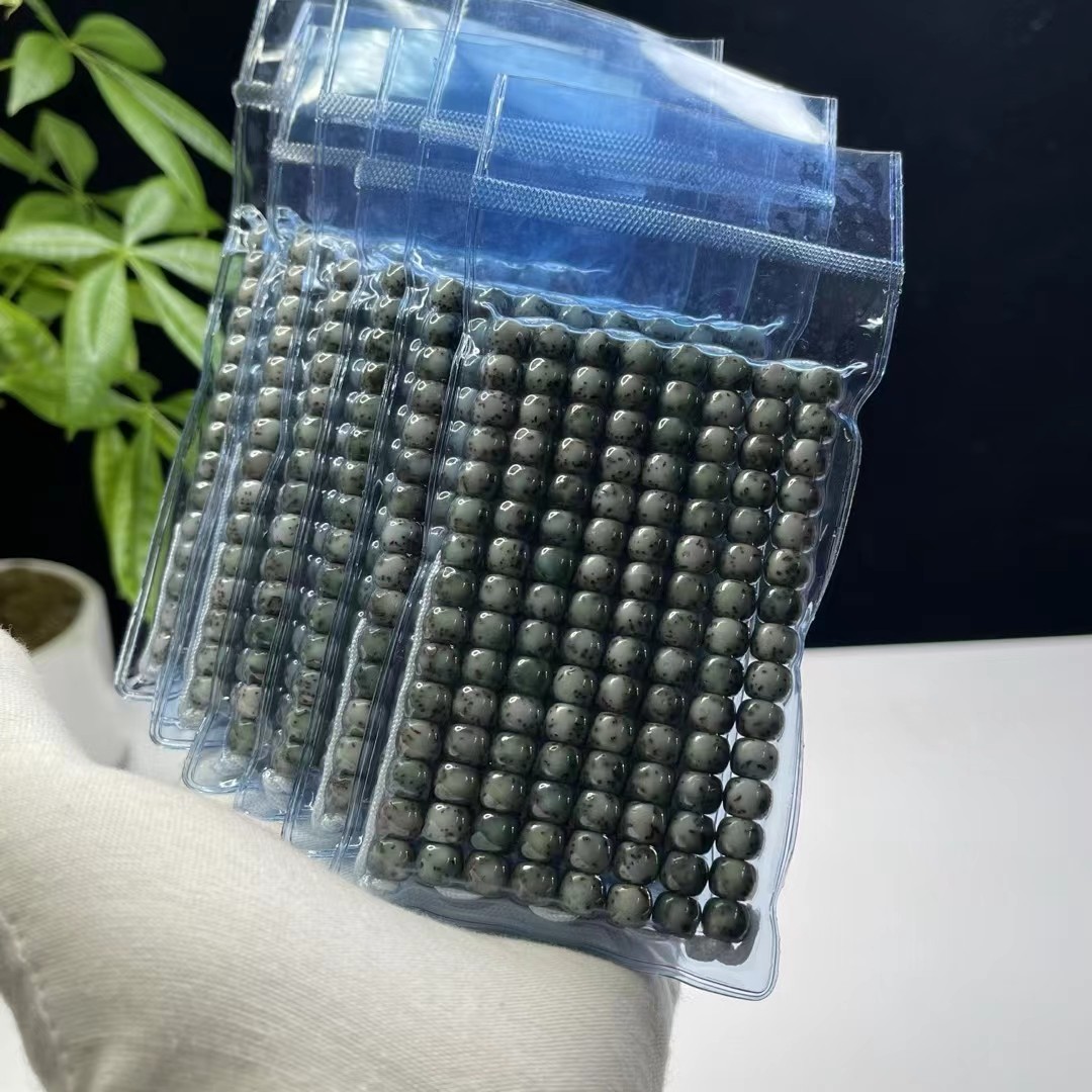 一物一图所见即所得星月菩提石玉料平口精抛玻璃底润度细腻油润