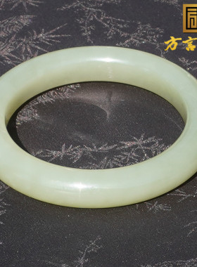 和田玉新疆油润高脂青黄口料手镯